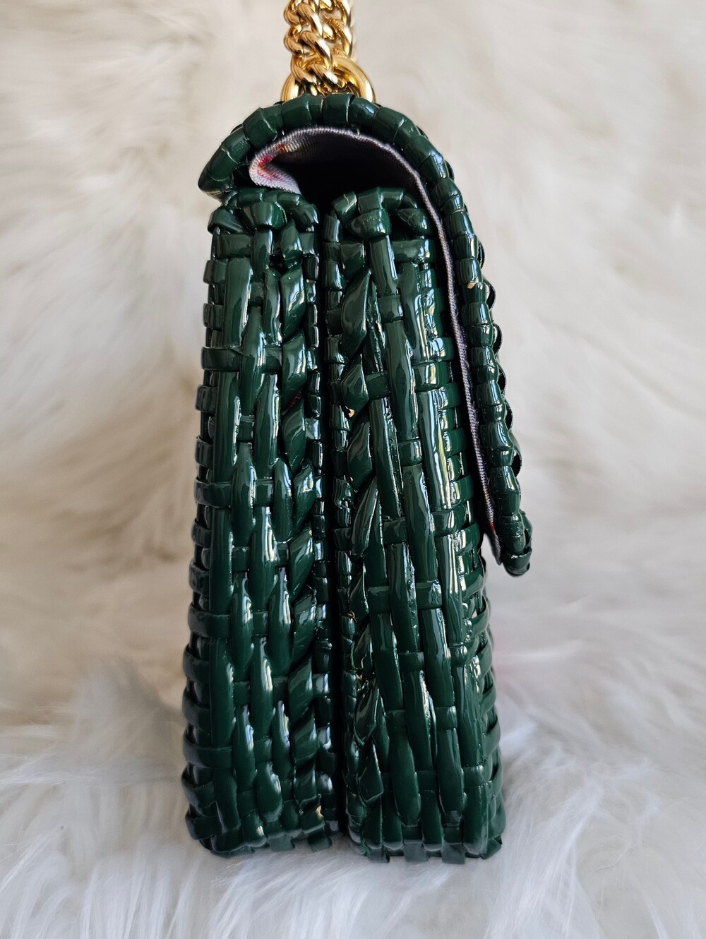 ♥️ 💚 Gucci Marmont Wicker Flap Bag 💚♥️ - Picture 3 of 11